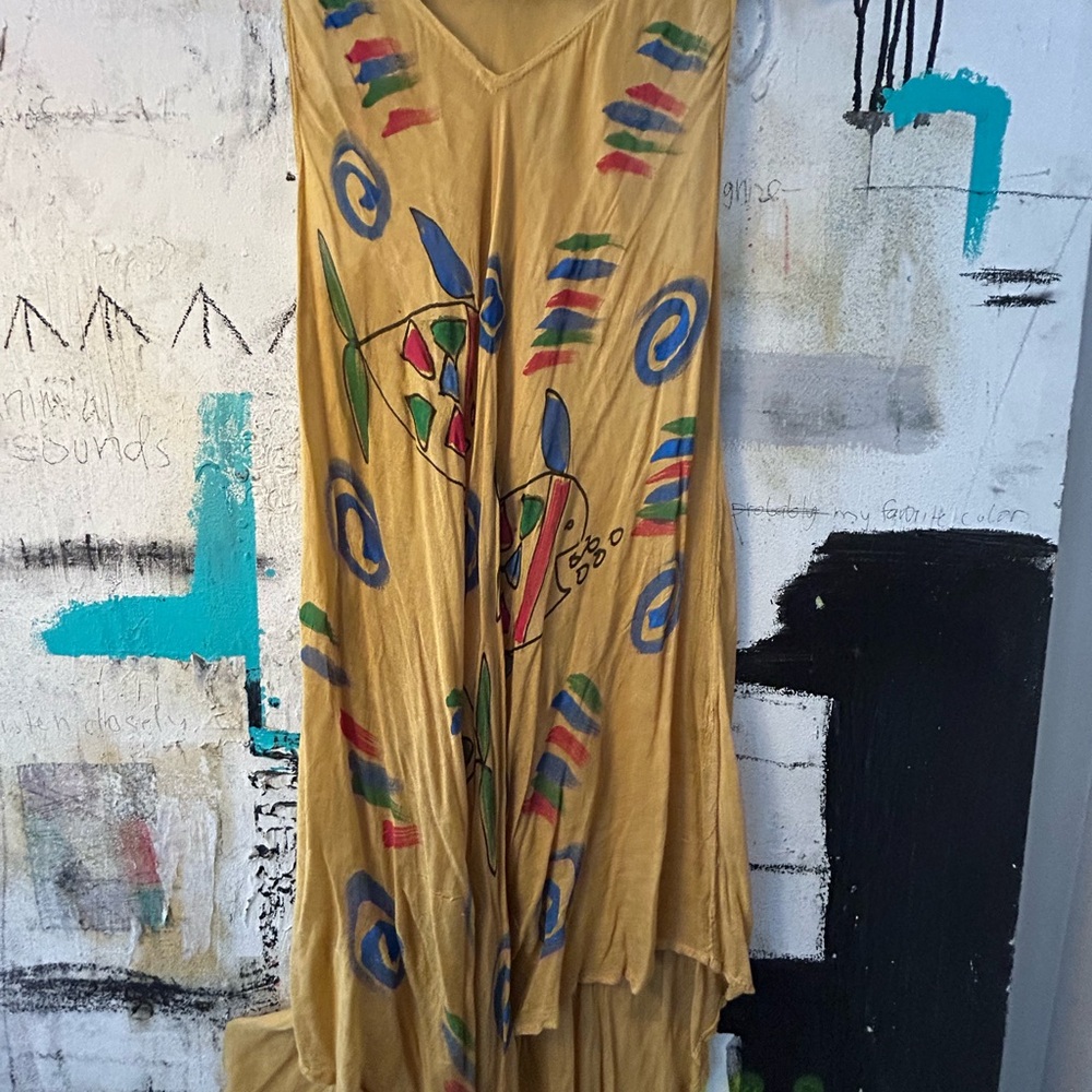 Colorful Abstract Patterned Dress